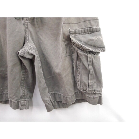 Aeropostale Mens Authentic Paratrooper Pocket Cargo Shorts Size 36 Gray - Picture 8 of 16